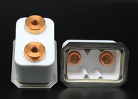 Dry Pressing Aluminum Oxide Header Ceramic Parts For EV