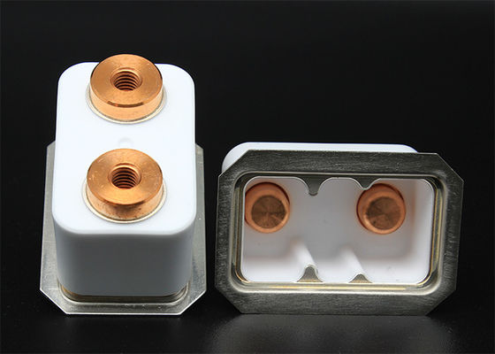 Dry Pressing Aluminum Oxide Header Ceramic Parts For EV